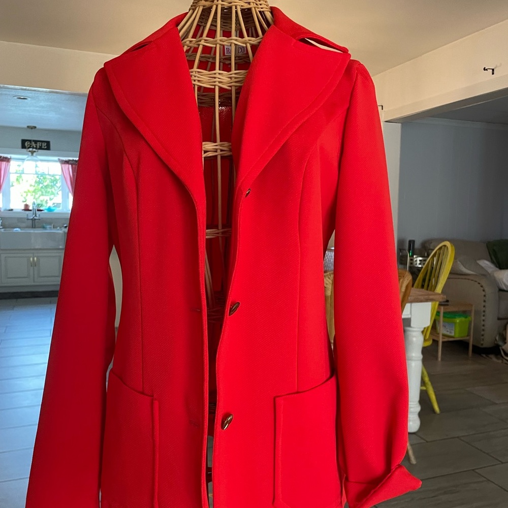 Vintage red blazer